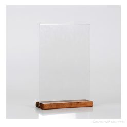 Menuteline Block puu tumma akryylitasku