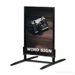 Ulkomainosteline Wind Sign musta 2