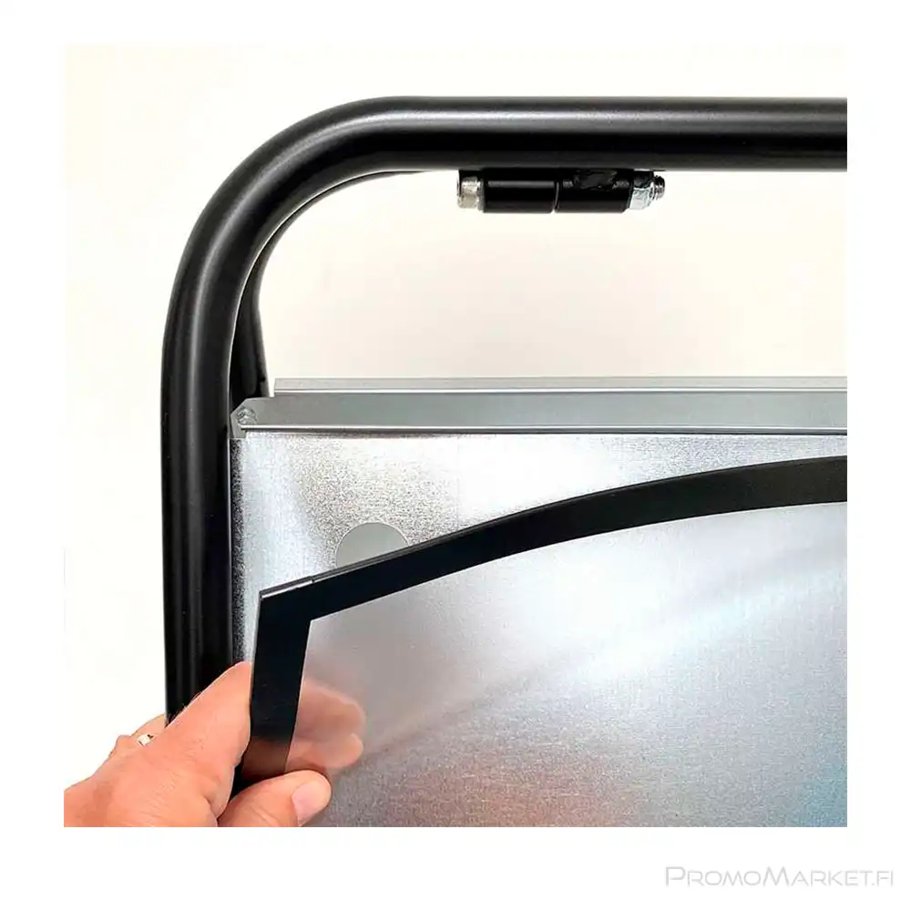 Esittelykyltti Mini Sign A3 musta muovi