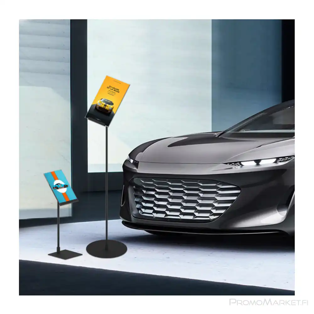 Infoteline Event korkeamalli A4 pysty kallistettu automyymälä